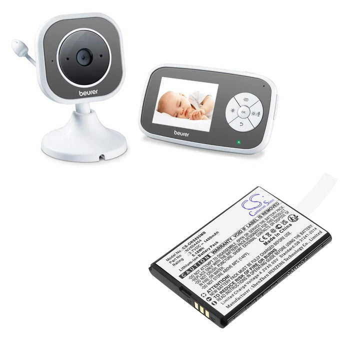 Beurer BY 110,JBY 100,952.10 Baby Monitor Replacement Battery