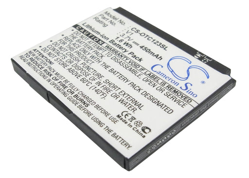 Alcatel OT-C123 OT-C123A Mobile Phone Replacement Battery