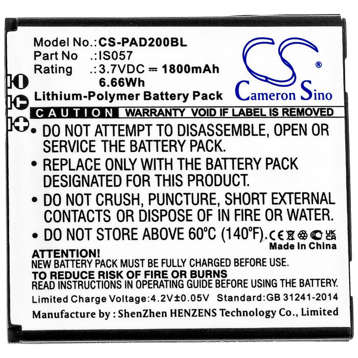 Angelcare AC320,AC337,AC327,AC527 Baby Monitor Replacement Battery