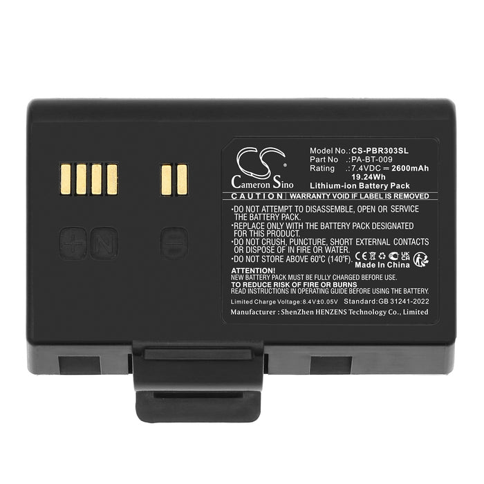 Brother RJ-3035B RJ-3055WB 2600mAh Printer Replacement Battery
