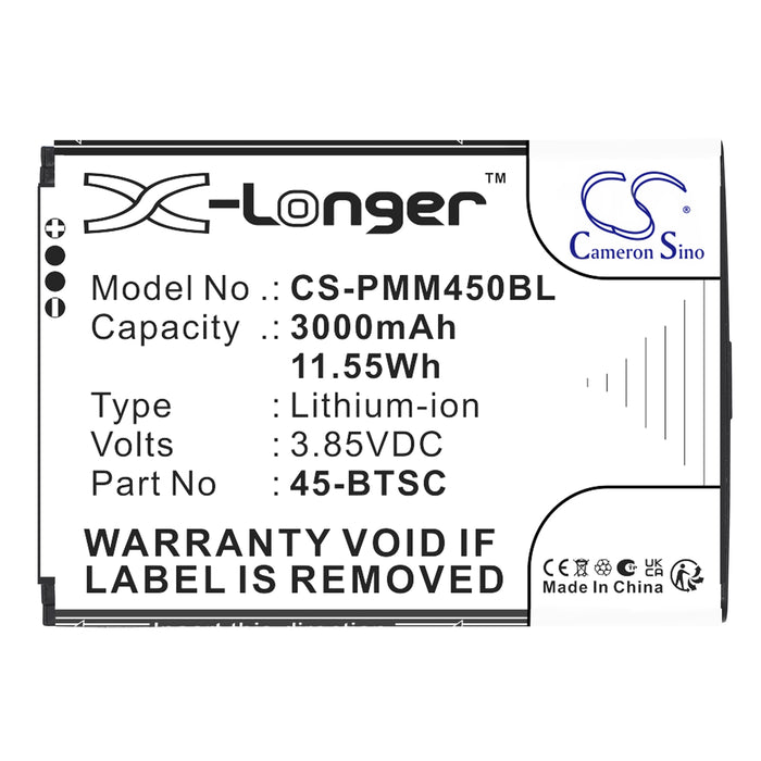Point Mobile PM45 Barcode Replacement Battery
