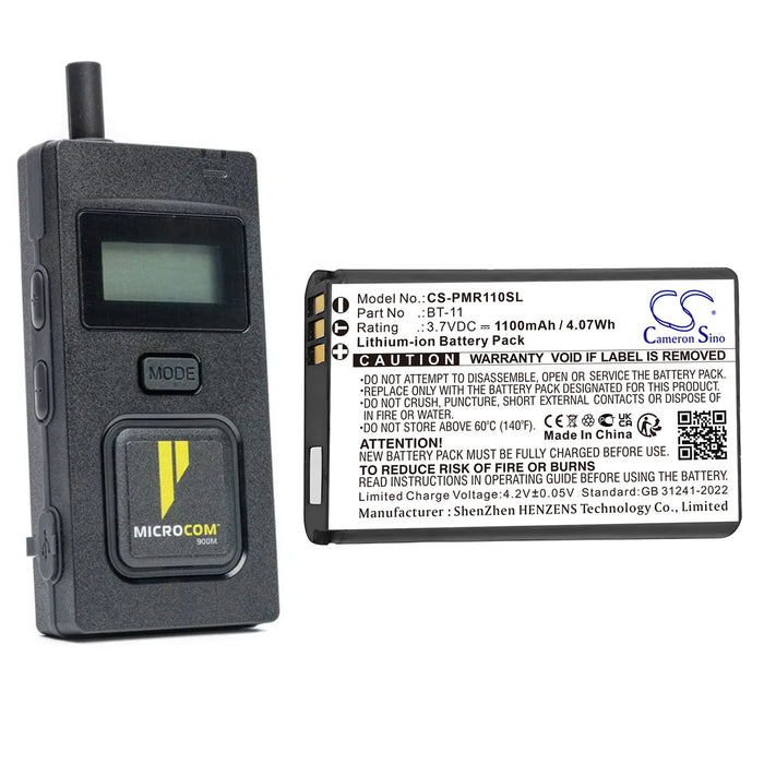 Pliant MicroCom M 900MHz MicroCom M Beltpacks Speaker Replacement Battery