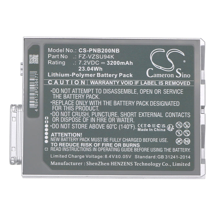 Panasonic Toughpad FZ-M1 FZ-B2 Toughpad FZ-M1C Toughpad FZ-B2 FZ-M1C FZ-M1 Laptop and Notebook Replacement Battery