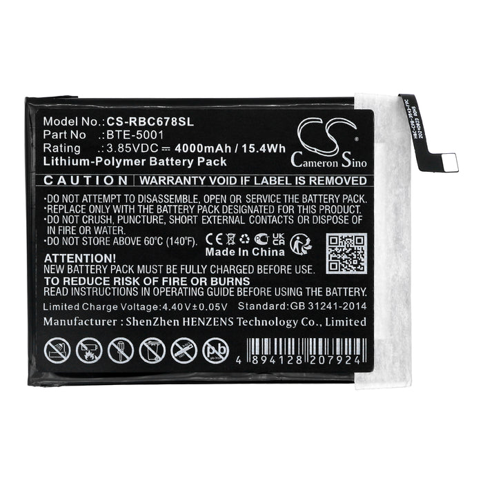 Sauber R678L5 R678EL Myra 5G Magic 5G Mobile Phone Replacement Battery