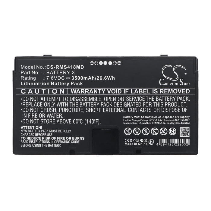 iRay Mars1417X Mars1417XF DR Panel Mars1417XF-CSI Mars1417XF-GSIa Mars1717XF-CSI Mars1717XF-GSI F Mars1717XF XF DR Panel Medical Replacement Battery