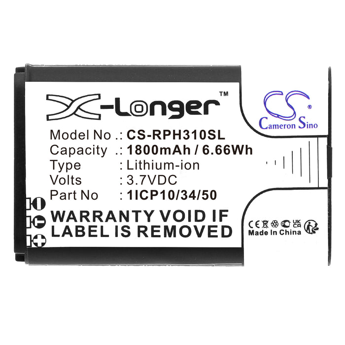 Rotronic HygroPalm HP31, HygroPalm HP32, HygroPalm HP6, HygroPalm HP7, HygroPalm HP7-2 Survey Multimeter and Equipment Replacement Battery