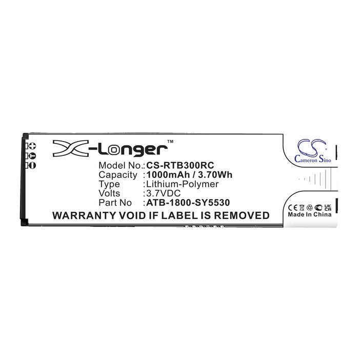 RTI T2i T2X T3X T1 T2+ T2B T2C T2Cs T3 T4x Remote Control Replacement Battery