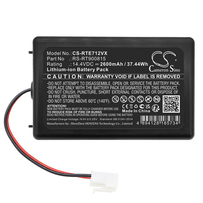 Rowenta Smart Force Extreme RR7126 Smart Force Extreme RR7145 Smart Force Extreme RR7157 RR7126 RR7133 RR7145 RR715 2600mAh Vacuum Replacement Battery