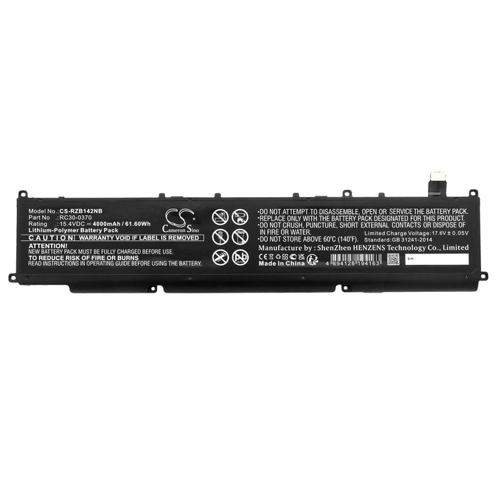 Razer Blade 14 2021, Blade 14 2022, Blade 14 AMD Ryzen 9 5900HX, Blade 14 Ryzen 9 6900HX, Blade 14 Ryzen 9 RTX Laptop and Notebook Replacement Battery