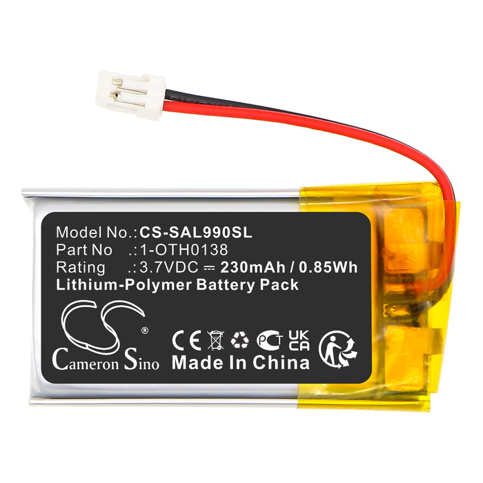 Samson AirLine 88 AirLine 99M SWAH2 AirLine Micro Headphone Replacement Battery