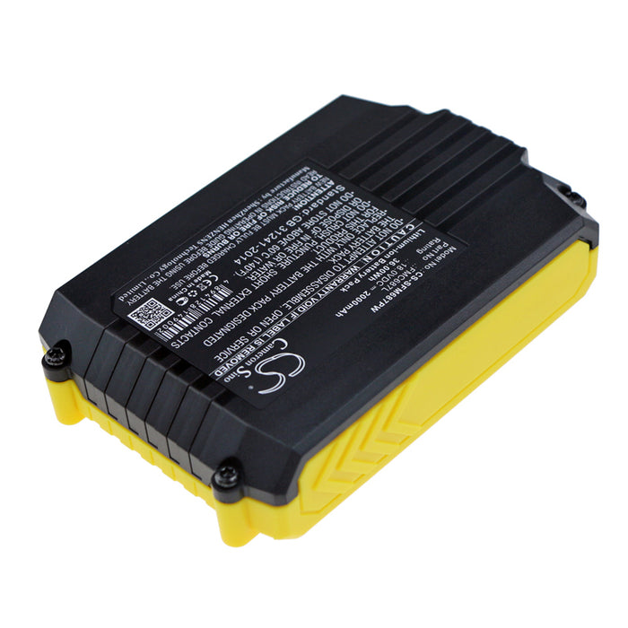 Black & Decker ASD18 Typ 1,ASD18 Typ 2,ASD184 Typ 1,ASD184 Typ 2,ASL186 H1,ASL186K,ASL188 H1,ASL188K,BCD001 H1, 2000mAh Power Tool Replacement Battery