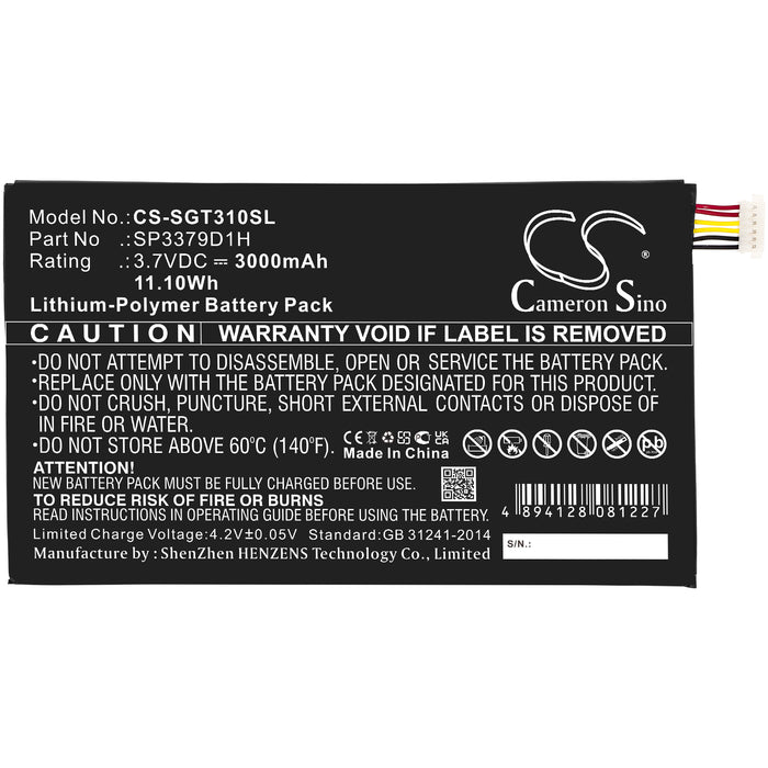 Samsung Galaxy Tab3,Galaxy Tab 3,SM-T310,SM-T311,SM-T315,Galaxy Tab 3 8.0,SM-T310 Galaxy Tab 3 8.0 WiFi,SM-T311 Galaxy Tab  Tablet Replacement Battery