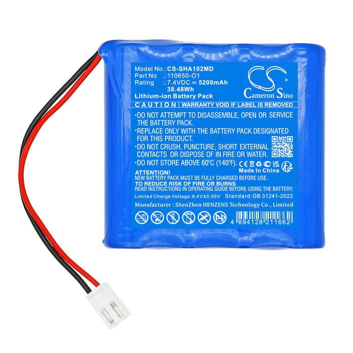 Shark Cardiovit AT102+ MS-2010 MS-2015 MS-2015NEU Medical Replacement Battery