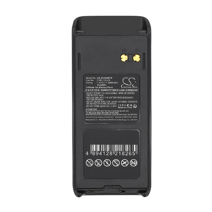 Standard Horizon HX400 HX400IS Two Way Radio Replacement Battery