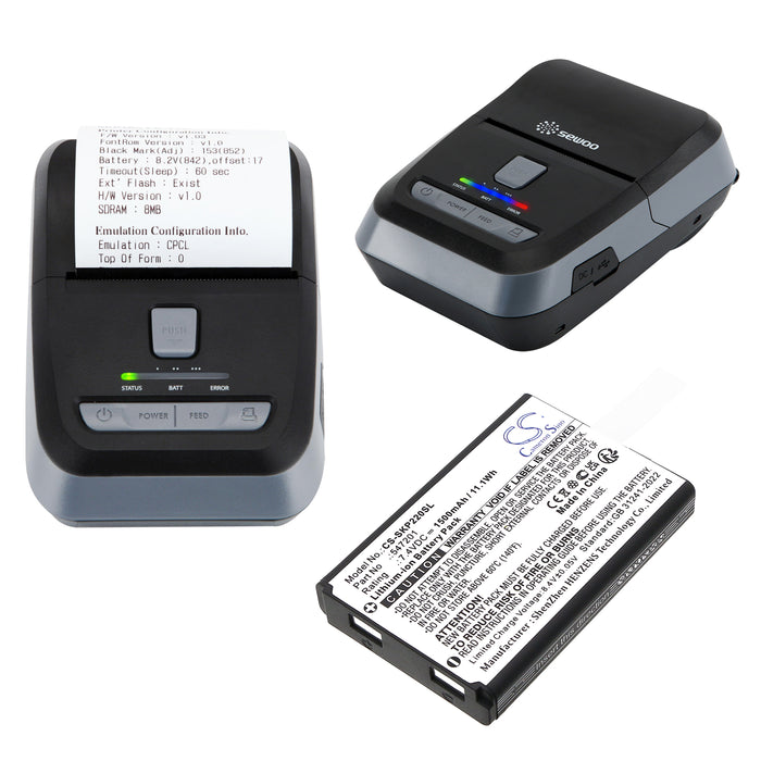 Sewoo LK-P22 LK-P24 Printer Replacement Battery