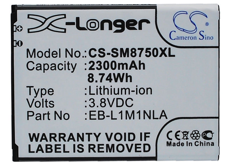 Samsung SCH-i930 GT-I8750 ATIV S ATIV S 16GB ATIV S 32GB GT-I8750 16GB GT-I8750 32GB Odyssey GT-I8370 SGH-T899M Mobile Phone Replacement Battery