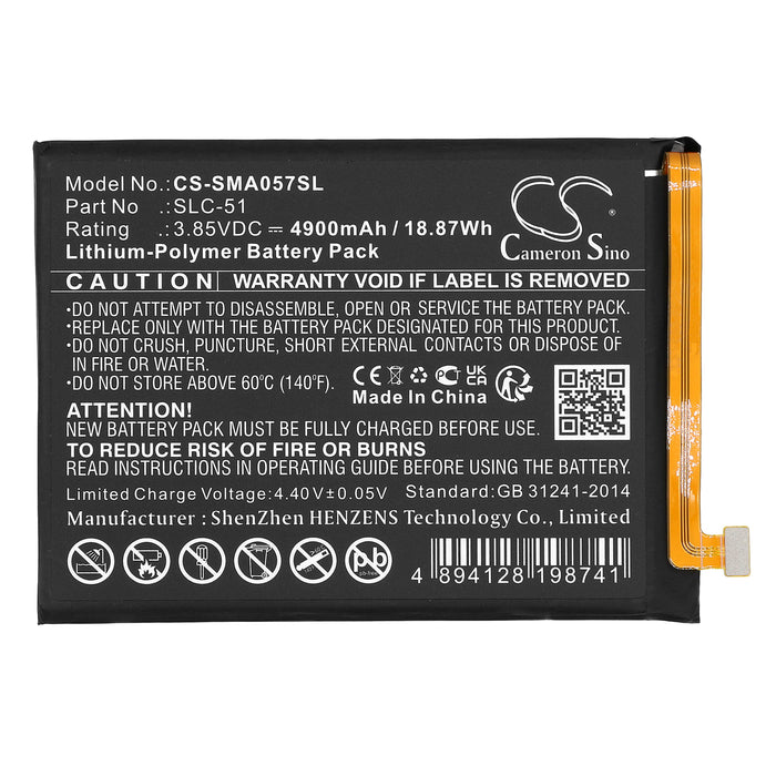 Samsung Galaxy A05s 2023, SM-A057F, SM-A057F/DS, SM-A057G/DSN, SM-A057M, SM-A057M/DS Mobile Phone Replacement Battery