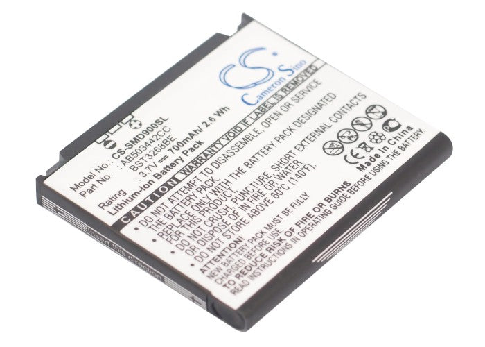Samsung SGH-D908,SGH-D900,SGH-D900i,GH-E788,SGH-D900B,SGH-E788,SGH-E690,SGH-M359,SGH-E780,SGH-E783 Mobile Phone Replacement Battery