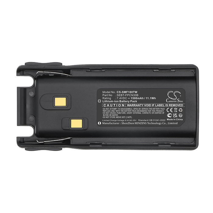 Samcom FPCN10A 1500mAh Two Way Radio Replacement Battery