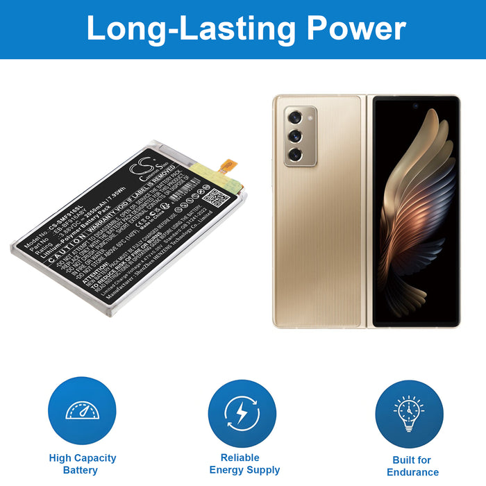 Samsung Galaxy W21 5G Galaxy Z Fold2 Galaxy Z Fold2 UW 5G M-F916U1 SCG05 SM-F9160 SM-F916A SM-F916B SM-F916J  2050mAh Mobile Phone Replacement Battery