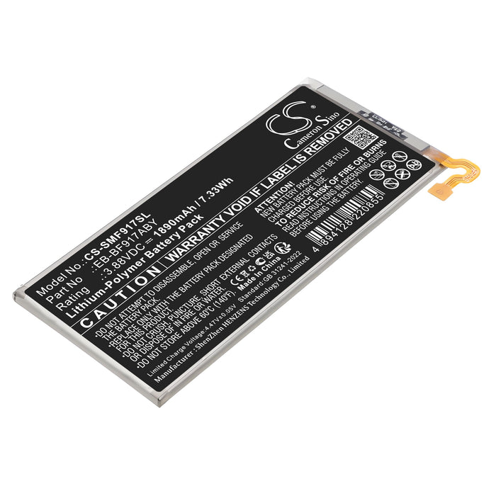 Samsung Galaxy W21 5G Galaxy Z Fold2 Galaxy Z Fold2 UW 5G M-F916U1 SCG05 SM-F9160 SM-F916A SM-F916B SM-F916J  1890mAh Mobile Phone Replacement Battery