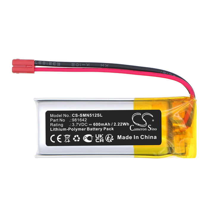 Somfy 5121348B,Nina IO 1805251 Touch Display-Steuerung Smart Home Replacement Battery