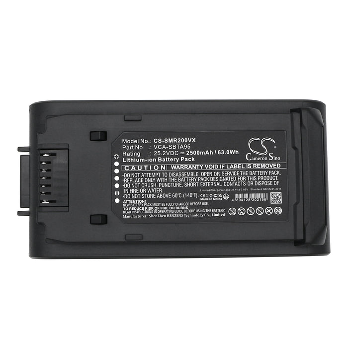 Samsung Bespoke Jet, Bespoke Jet Complete, VS20A95843W/SH, VS20A95843W/WA, VS20A95923B/AA, VS20A95923N/AA, VS20A95923W/A Household Replacement Battery