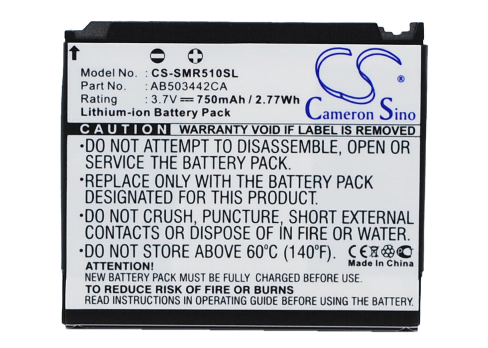 Samsung SCH-R500,SCH-R510,SCH-R610,SGH-A127,SGH-E480,SGH-T519,SGH-T729,SGH-U100,SGH-U108,SGH-Z370,SPH-M520 Mobile Phone Replacement Battery