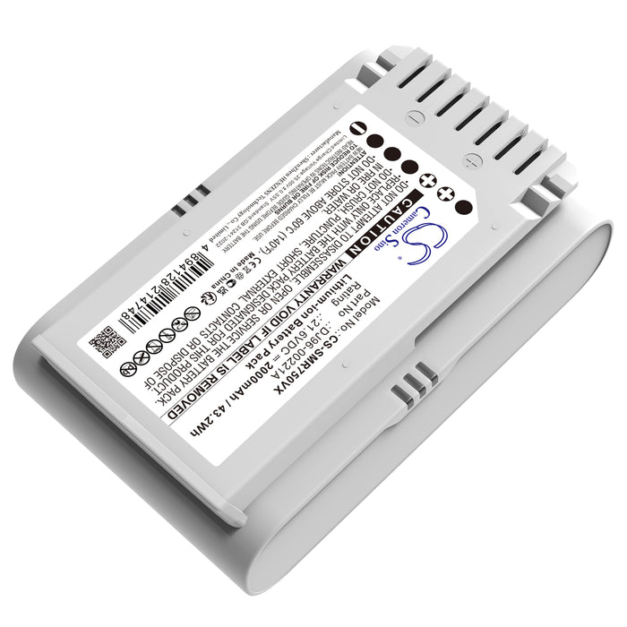 Samsung Jet 70 Jet 70 Easym VS15T7033R4 SH Jet 70 Light Jet 75 Jet 75 multi VS20T7534T1 SH Jet 75 premium Jet 75 premium VS Vacuum Replacement Battery