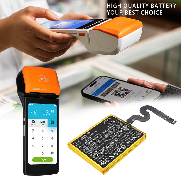 Sunmi P2 Pro Payment Terminal Replacement Battery