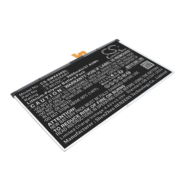 Samsung Galaxy Tab S10+, SM-X620, SM-X626, SM-X820, SM-X826B, SM-X826N, SM-X828, SM-X828U, Tab S10 FE+ Tablet Replacement Battery