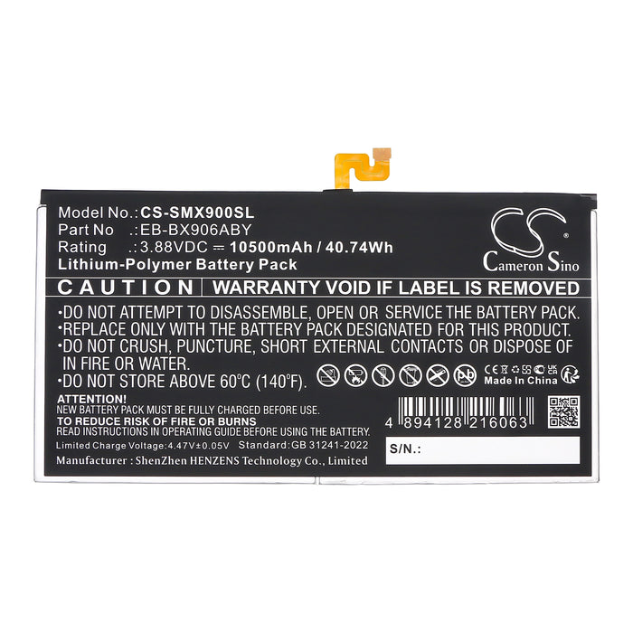 Samsung Galaxy Tab S8 Ultra SM-X900 SM-X906 SM-X906B SM-X906C SM-X906N Tablet Replacement Battery