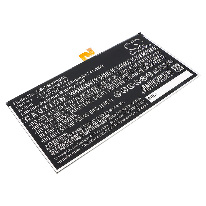 Samsung Galaxy Tab S9 Ultra SM-X910 SM-X910N SM-X916 SM-X916B SM-X916C Tablet Replacement Battery