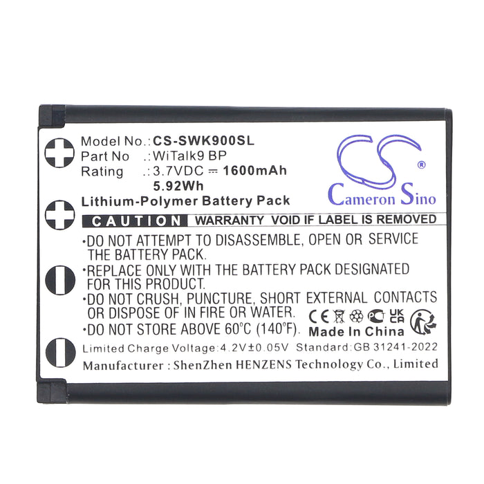 Saramonic 11601,WiTalk9 Intercom Headset,WiTalk9 SMH Headphone Replacement Battery