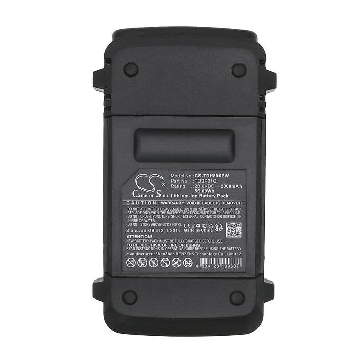 Teccpo TDAB03G, TDHT01G, TDLM01G, TDLT01G, TDTS01G Lawn Mower Replacement Battery