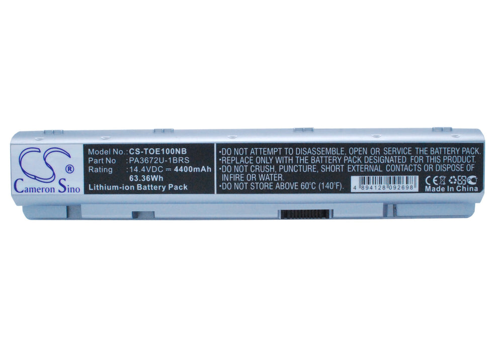 Toshiba Satellite E100 Satellite E105 Satellite E105-S1402 Satellite E105-S1602 Satellite E105-S1802 Laptop and Notebook Replacement Battery