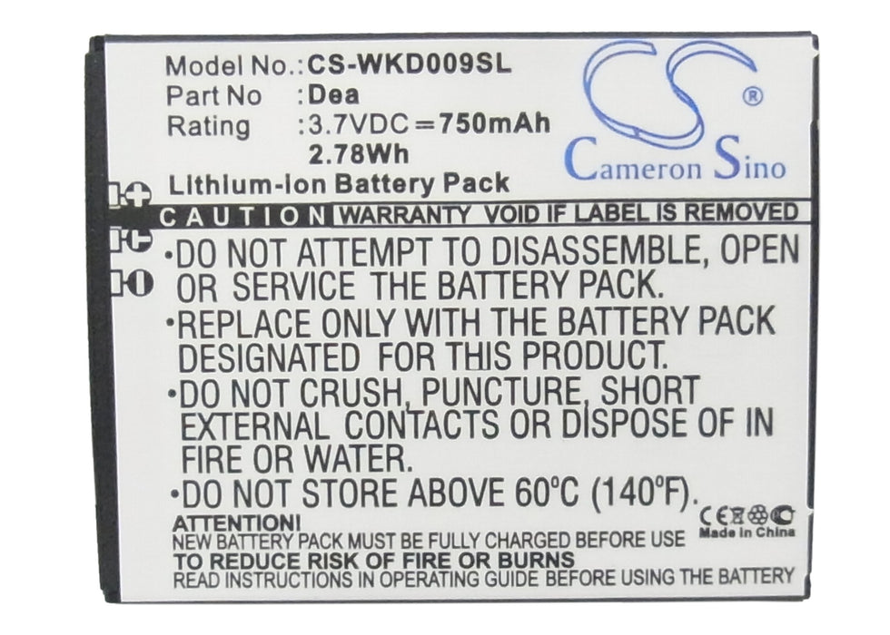 Wiko DEA Mobile Phone Replacement Battery