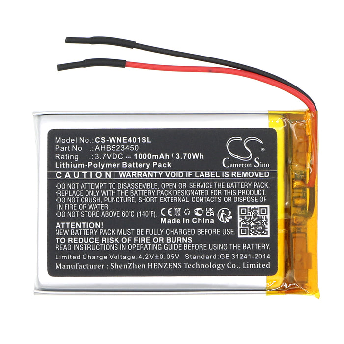 Weenect Silber WE401 GPS Replacement Battery