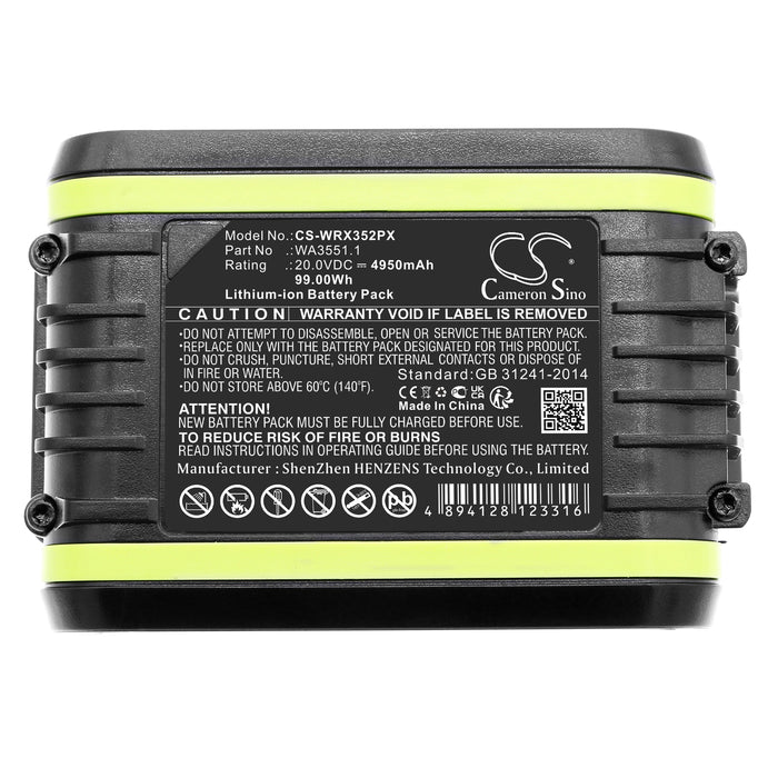 Pattfield PE-20 AGB,PE-20 CSB,PE-20 DSB,PE-20 HDB,PE-20 IDB,PE-20 JSB,PE-20 MTB,PE-20 PSB,PE-20 RHB,PE-20 ROSB, 4950mAh Power Tool Replacement Battery
