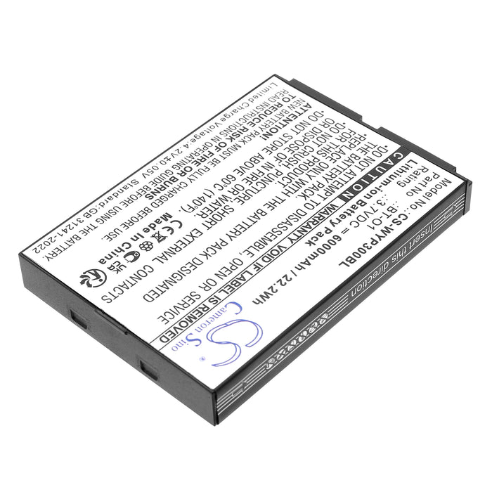 Wiseasy P3 WPO3 WPOS3 WPOS-3 Barcode Replacement Battery
