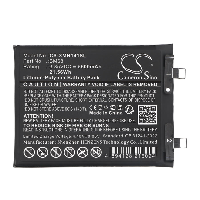 Redmi 24115RA8EC 24115RA8EG 24115RA8EI Note 14 Pro+ Mobile Phone Replacement Battery