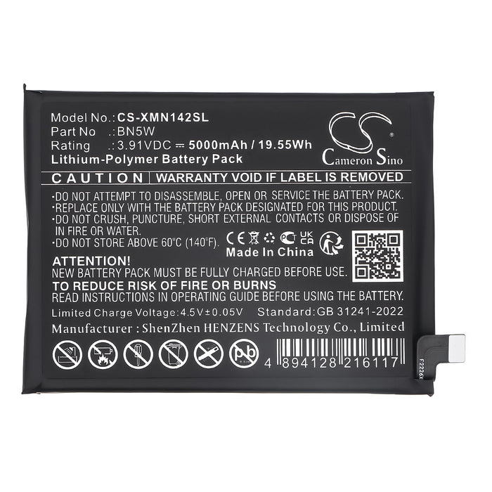 Redni 24116RACCG Note 14 Pro Mobile Phone Replacement Battery