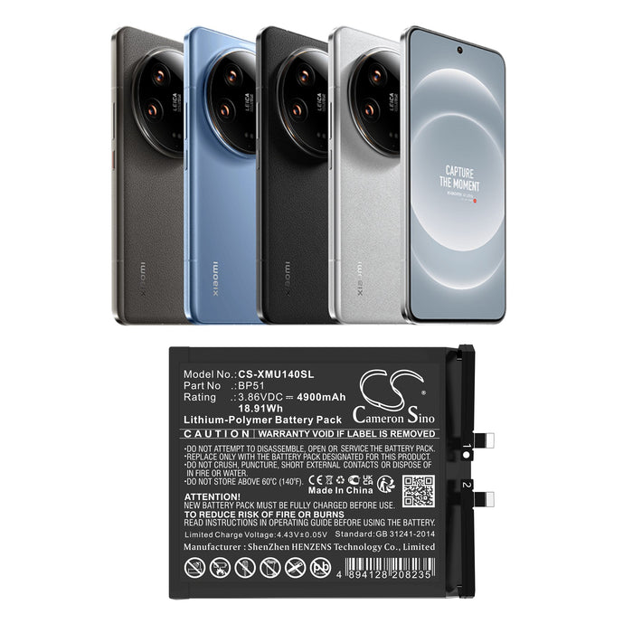 Xiaomi 14 Ultra Mi 14 Ultra Mobile Phone Replacement Battery