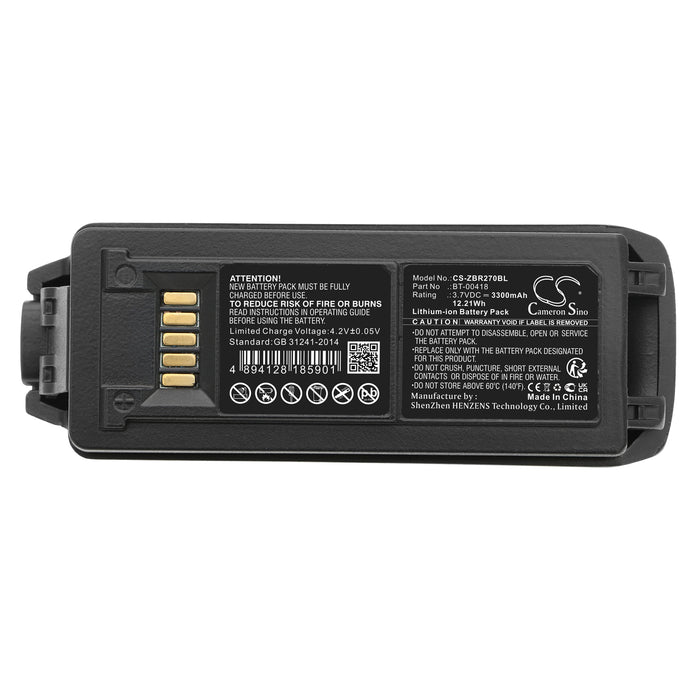Zebra MC2200 MC2700 Barcode Replacement Battery