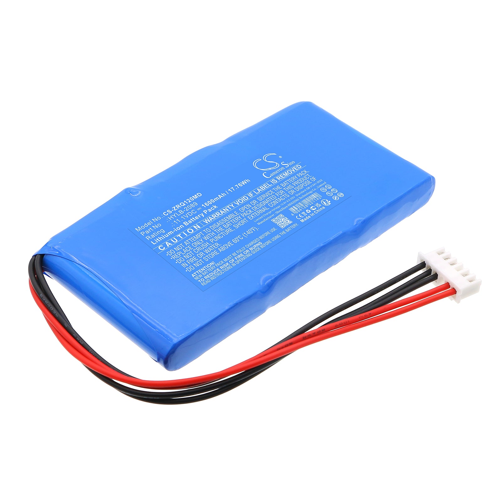 ba-l　1/2 Zoncare ZQ-1201G,ZQ-1203G Medical Replacement Battery: BatteryClerk.ca