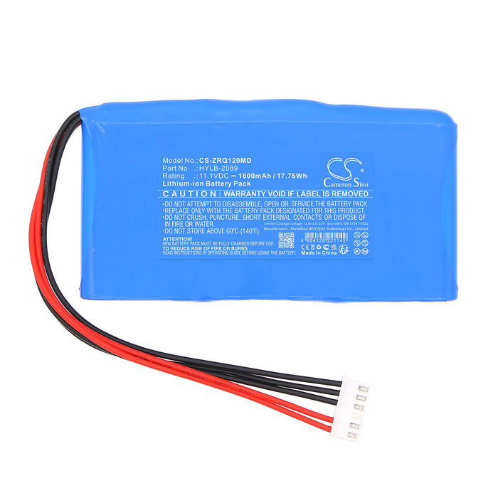 Zoncare ZQ-1201G ZQ-1203G Medical Replacement Battery