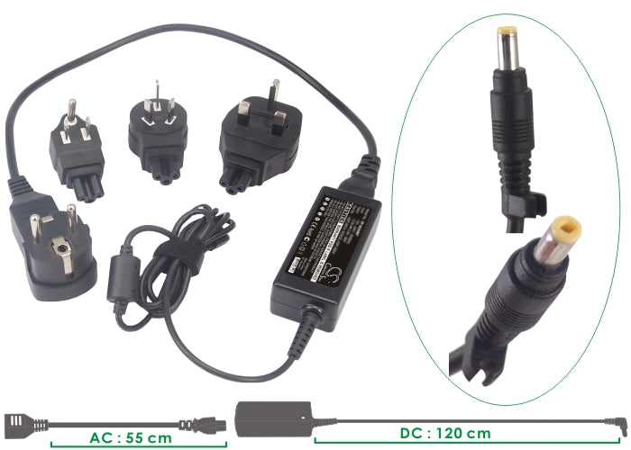 Asus Eee PC 901 Eee PC 904 Eee PC 904HD Eee PC 1000 Eee PC 1000H Eee PC 1000HE Eee PC 1200 Eee PC 1000HA Eee PC 1000HD Eee PC S101 EPC Battery Charger