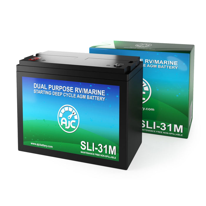AJC Battery Compatible with Kohler 75ROZ Electric Plant 80-84 12V 100Ah Generator Battery
