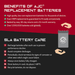 AJC Battery Compatible with uhomepro 4 Wheeler Ride On Q12450 Q12451 Q12452 6V 5Ah Ride-On Toy Battery