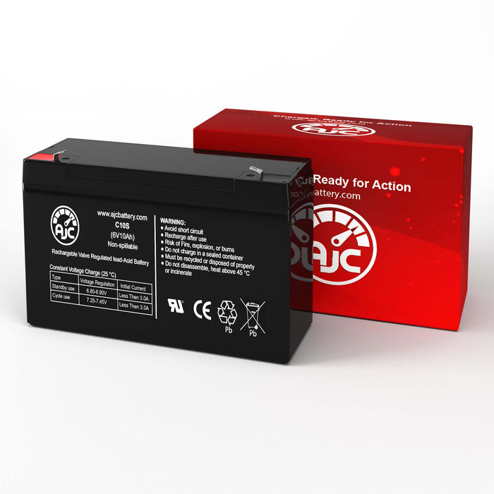Portalac PE6V10 6V 10Ah Emergency Light Replacement Battery-2